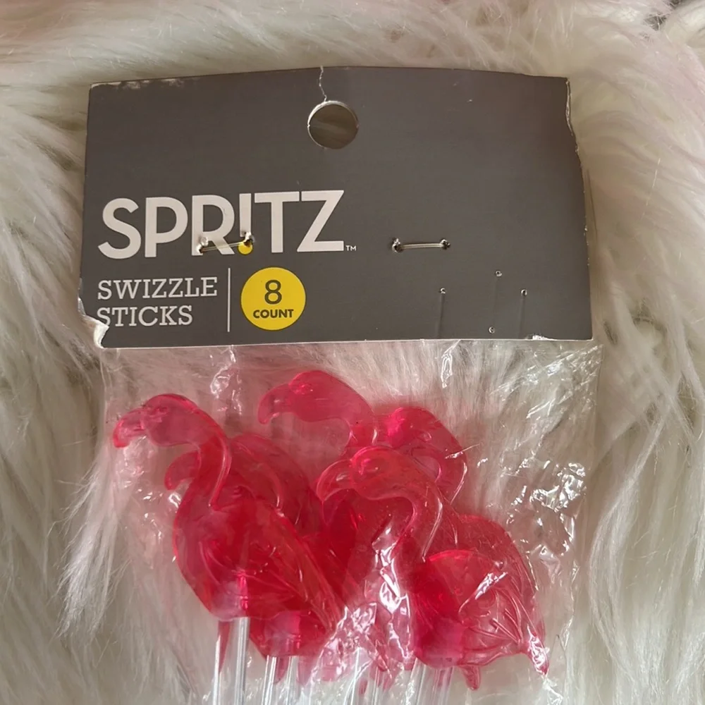 Pink Flamingo Swizzle Sticks 6 Count TARGET